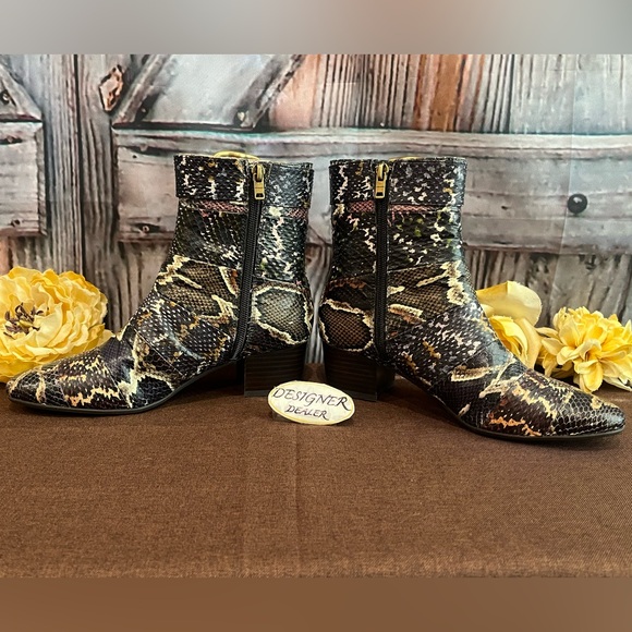 COACH Cassandra Snakeskin Bootie Size 7B VGC! - Picture 4 of 13
